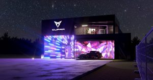 Entwurf für Bühne Auf dem Festival